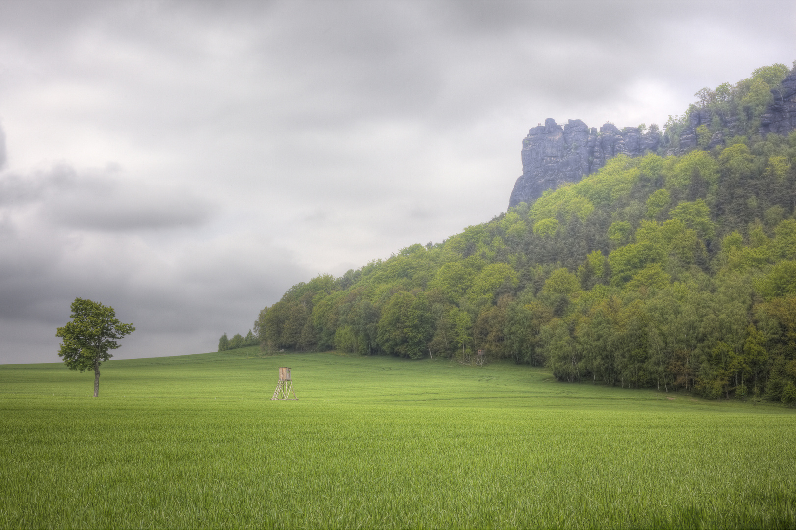 In der Sächsischen Schweiz - am Fusse des Liliensteins