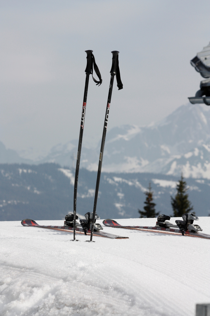 In der Schihütte bei der Einkehr