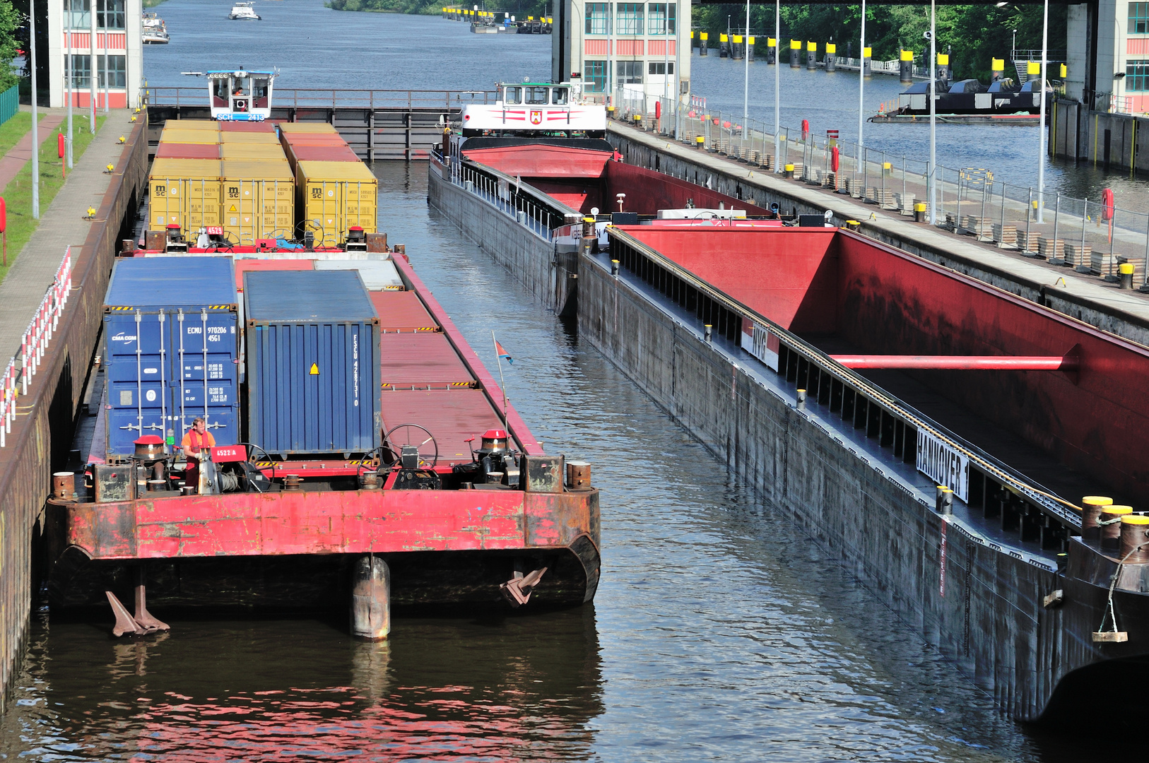 in der Schleuse Geesthacht