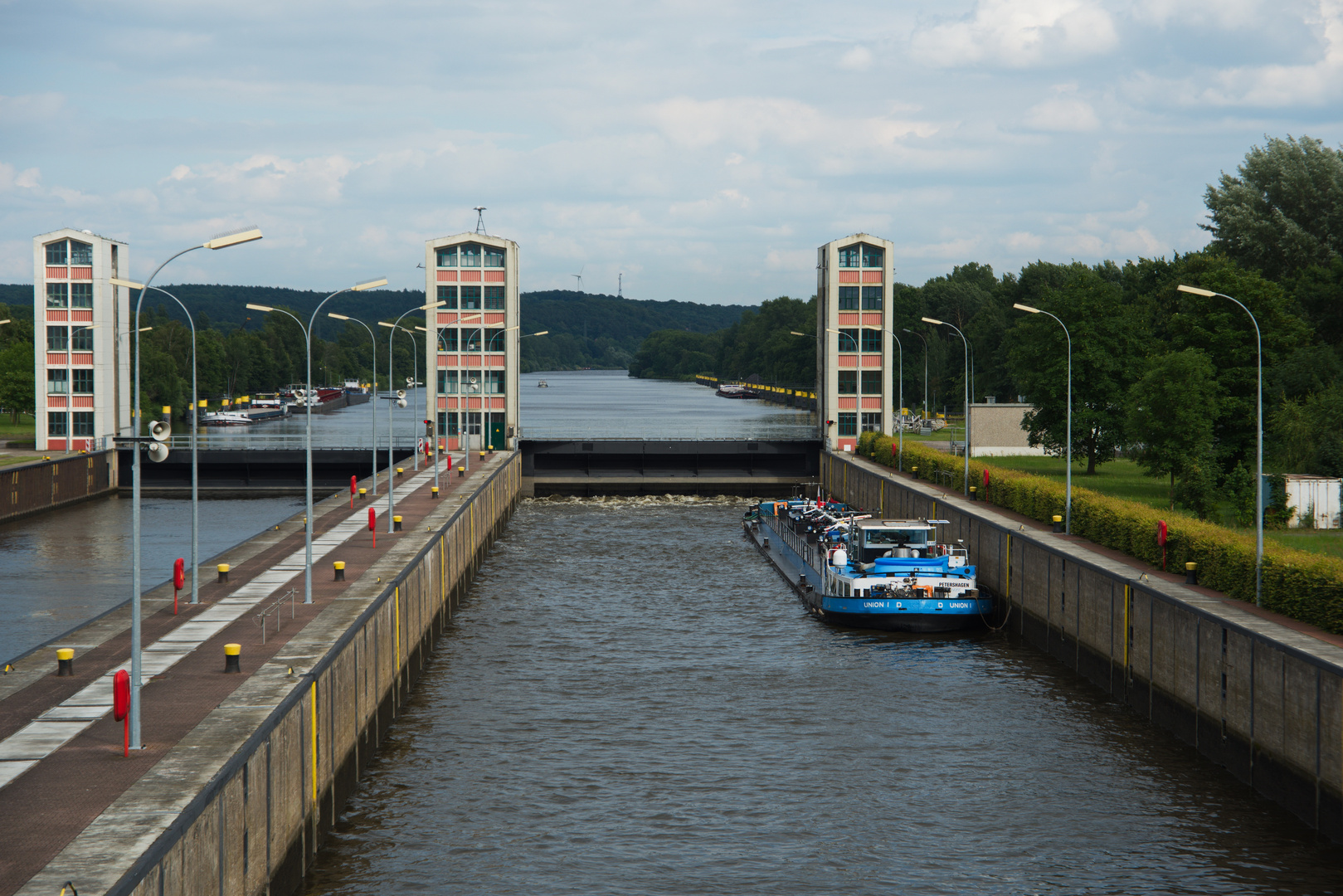 in der Schleuse Geesthacht