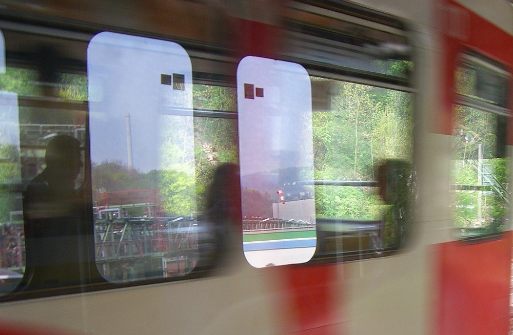 in der Schwebebahn/ Wuppertal