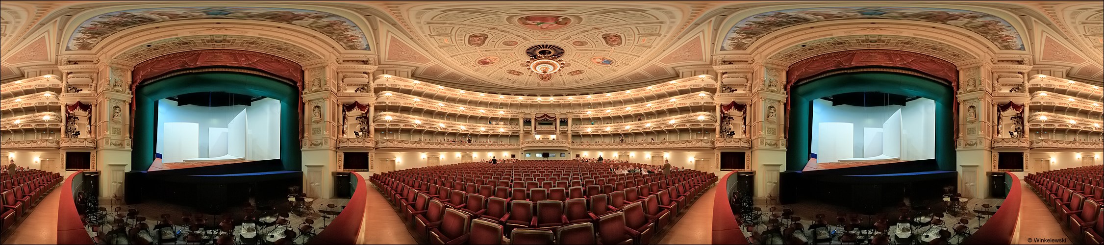 In der Semperoper - 3 Reihen Panorama