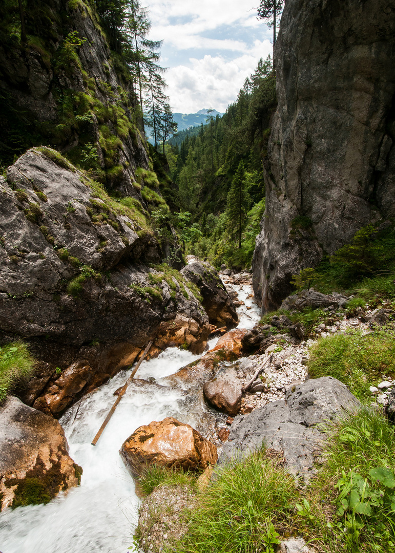 In der Silberkarklamm....