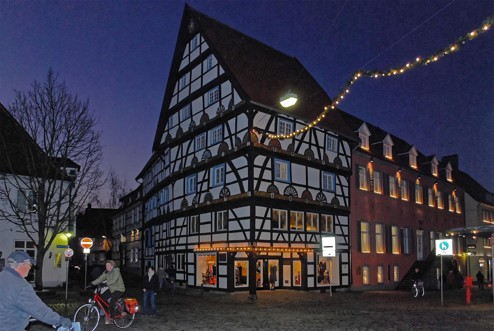 In der Soester Altstadt während der Adventszeit