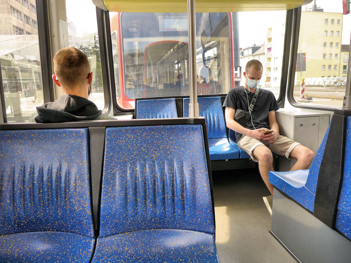 In der Straßenbahn