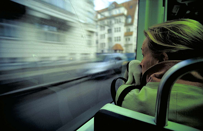 In der Straßenbahn