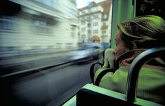 In der Straßenbahn