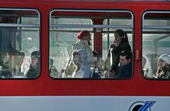 In der Tram scheint es auch sehr fostig zu sein