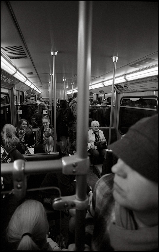 in der U-Bahn