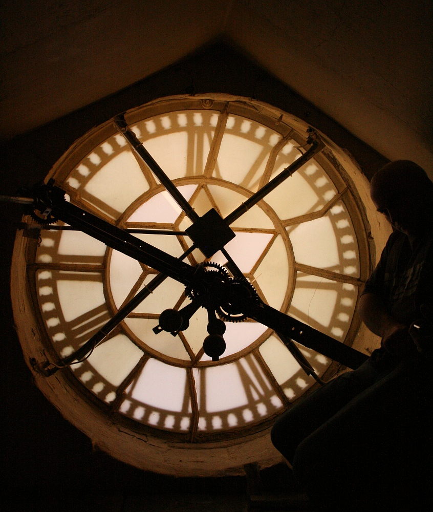 In der Uhr (Bath Abbey)