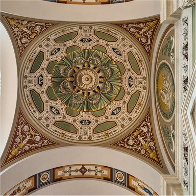 In der Universitätsbibliothek an die Decke geschaut 