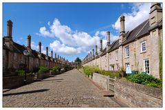 In der Vicar's Close in Wells (Südengland)