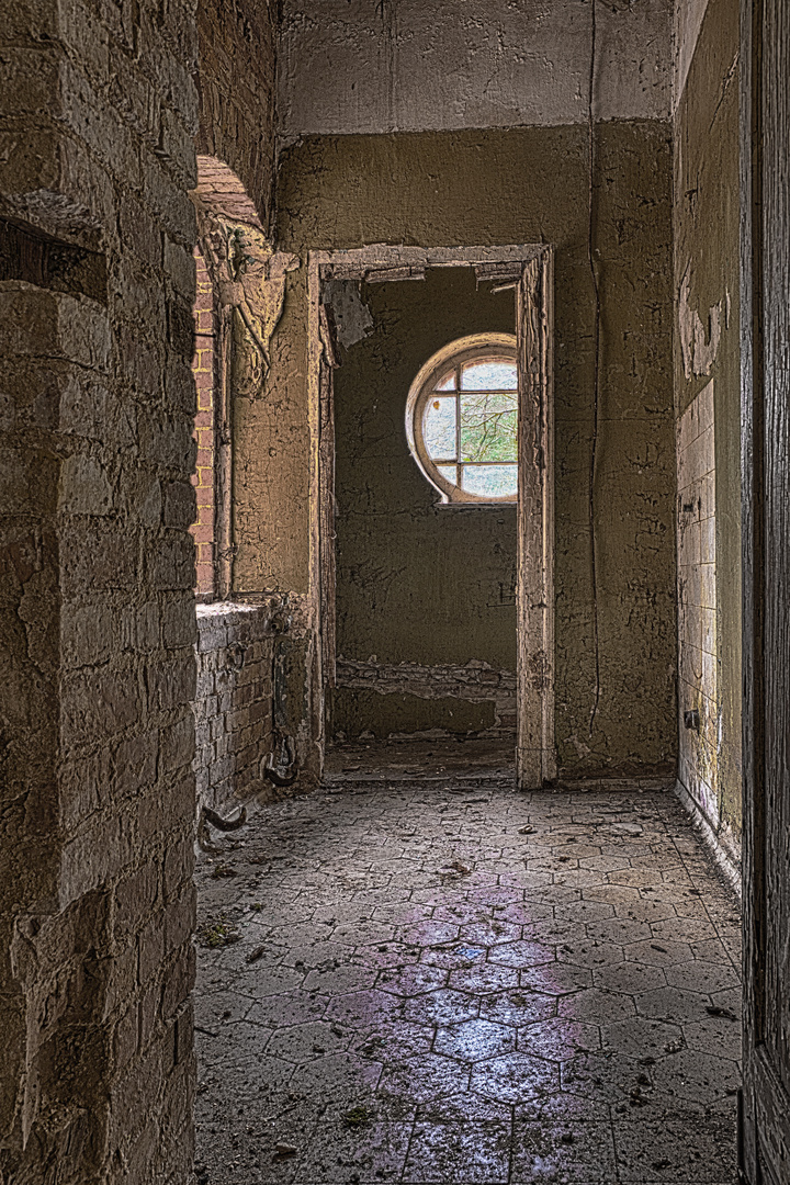 In der Villa auf dem Gelände der Lungenheilanstalt Grabowsee