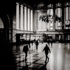 In der Vorhalle des Leipziger Hautbahnhofs