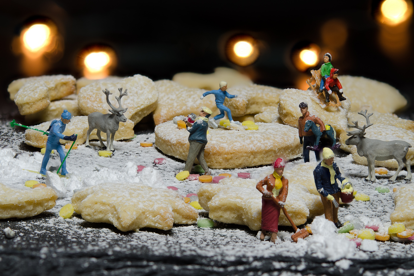 In der Weihnachtsbäckerei...