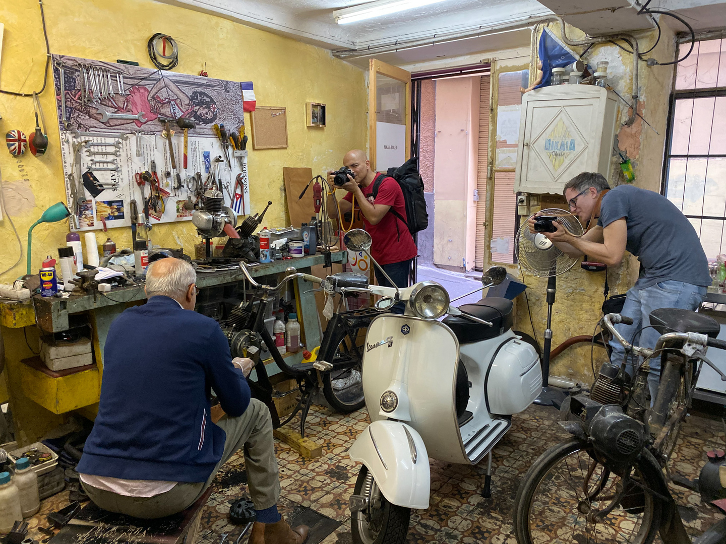 In der Werkstatt der Assoziation Nikaia Solex 