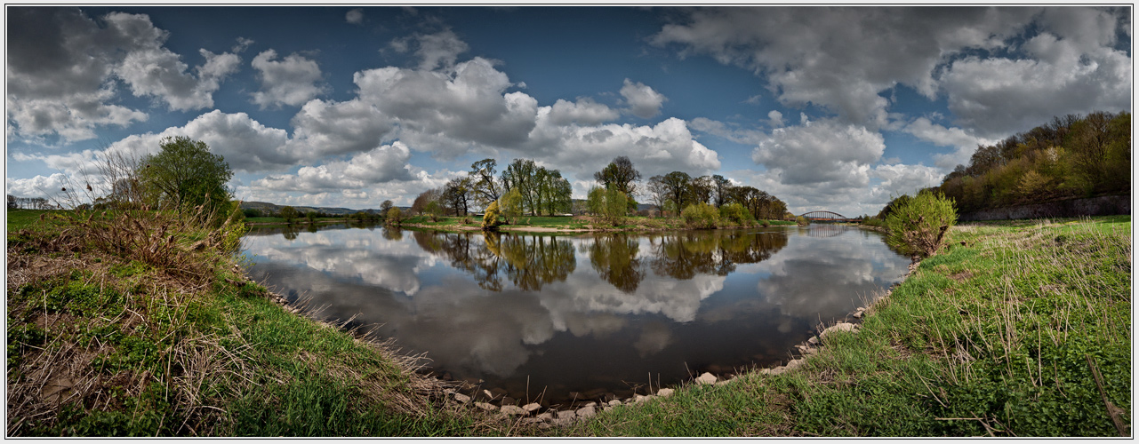 in der Weser baden...