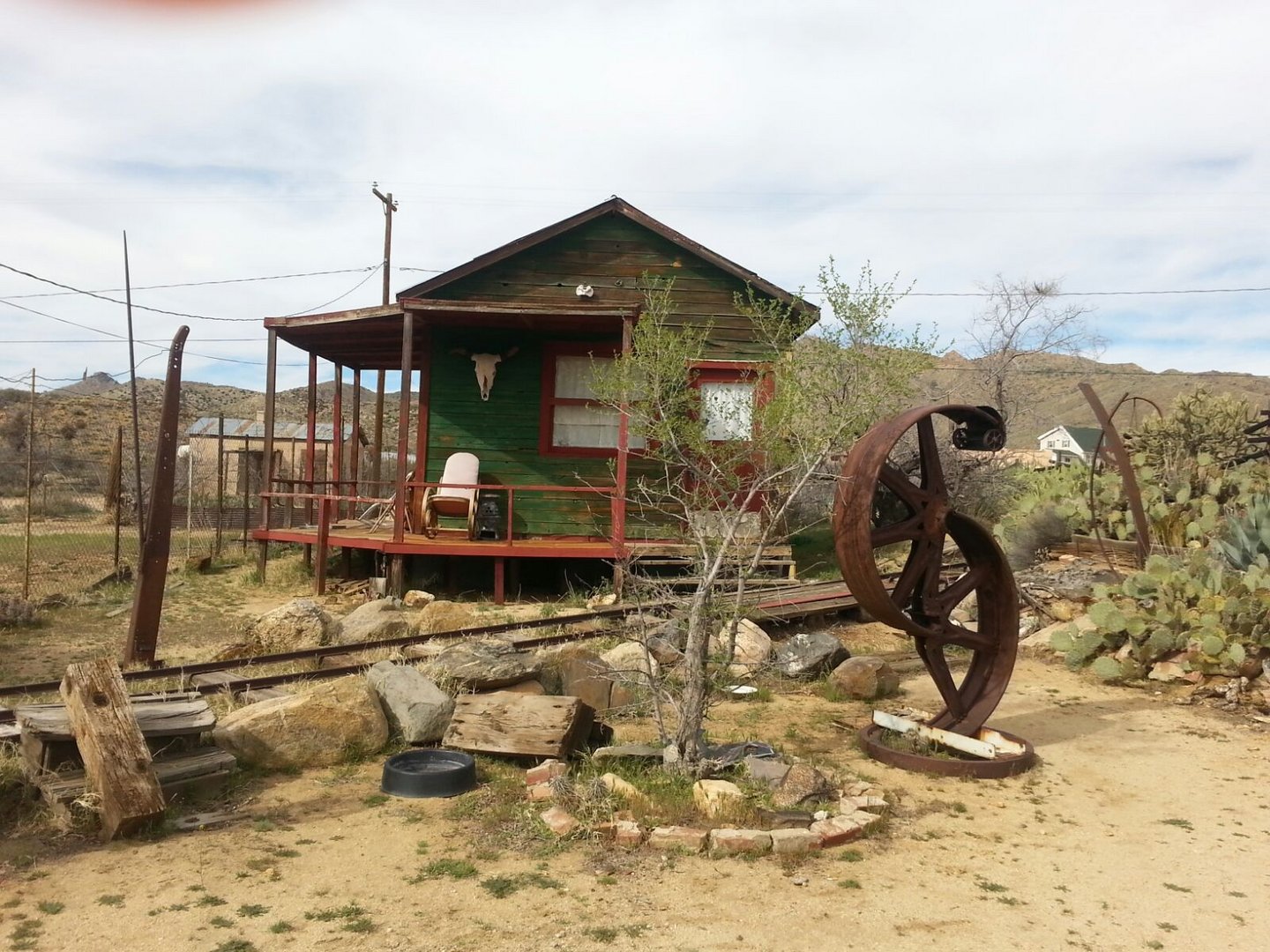 In der Wüste von Nevada. Eine Stunde, mit dem Auto, von Las Vegas entfernt.