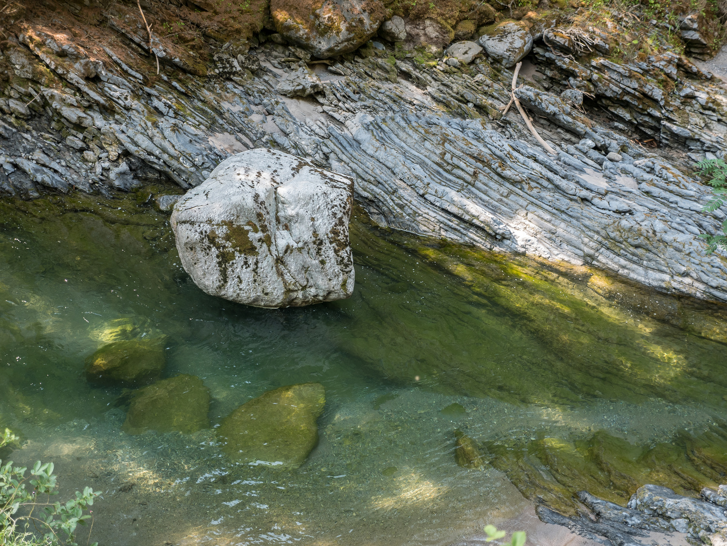 In der Zügenschlucht bei Davos, Schweiz