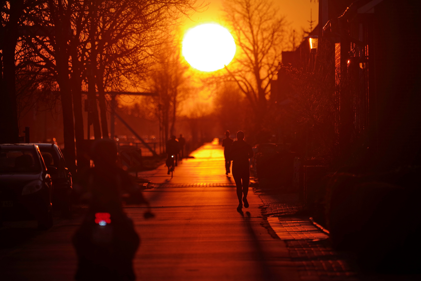 In die Sonne hinein...