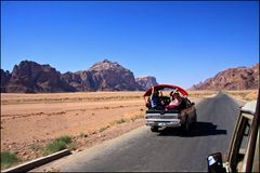 in direzione Wadi Rum