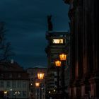 in Dresden am frühen Abend unterwegs