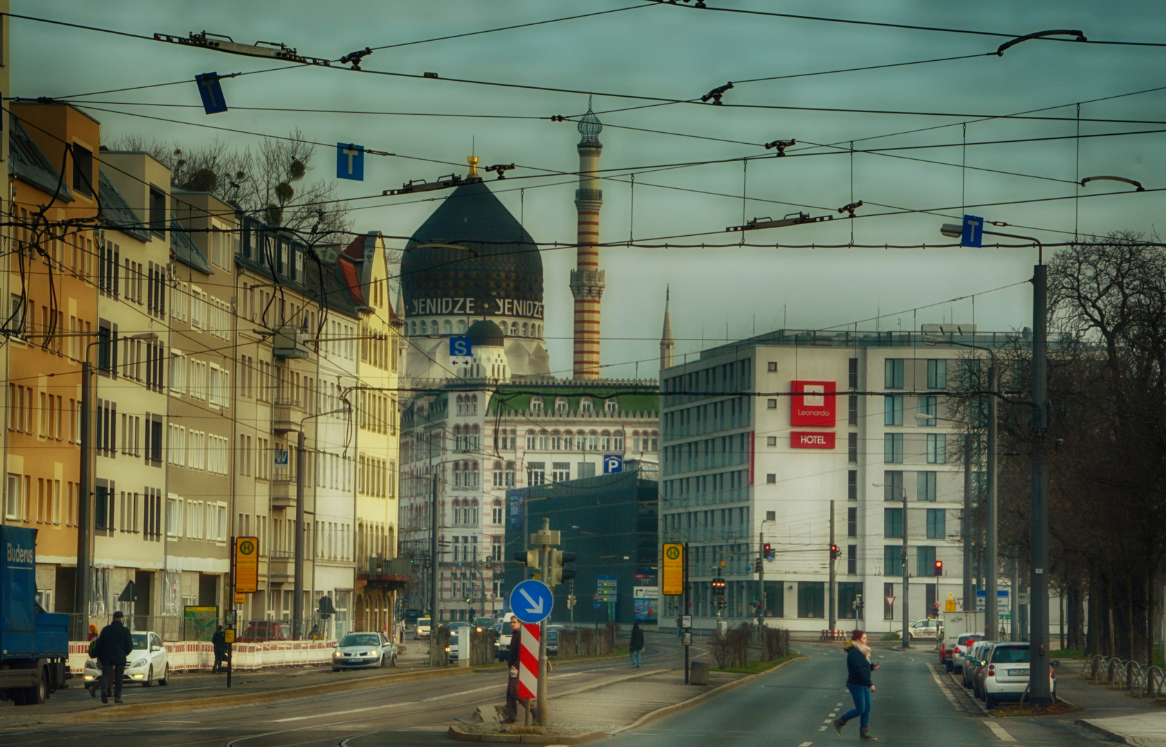 In Dresden auf dem Weg zur Gedenkstätte...Yenidze...