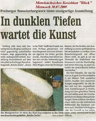 In dunklen Tiefen wartet die Kunst