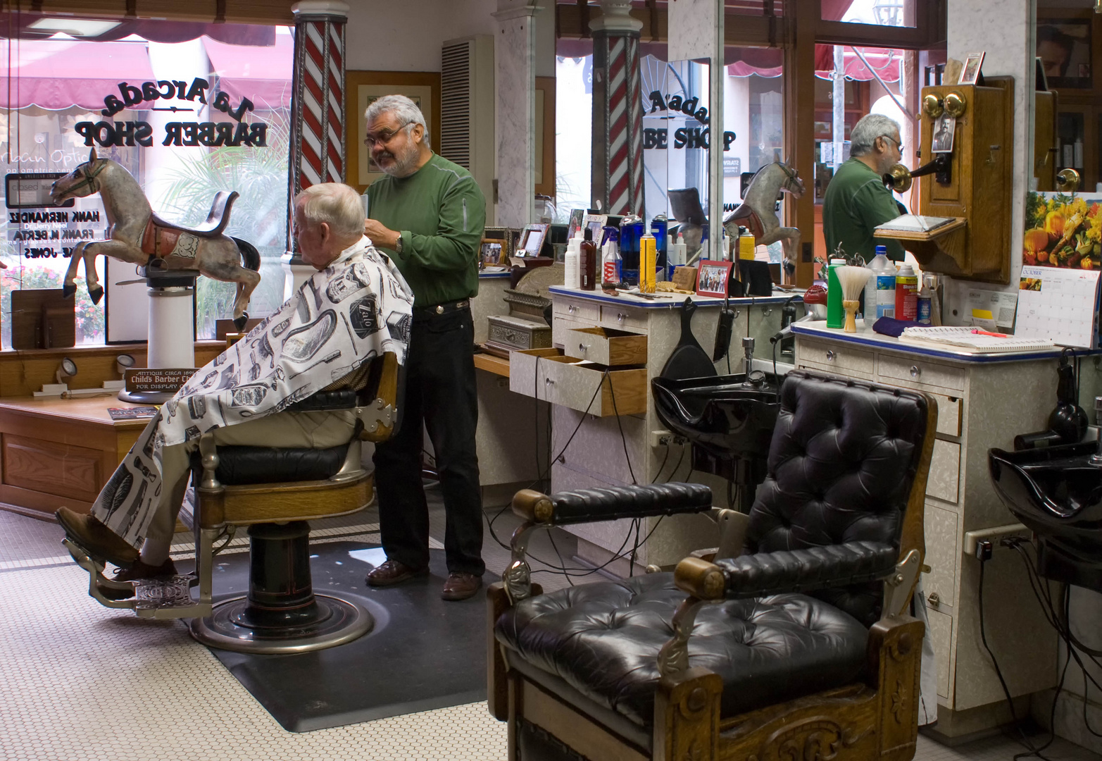 In einem alten Barbershop