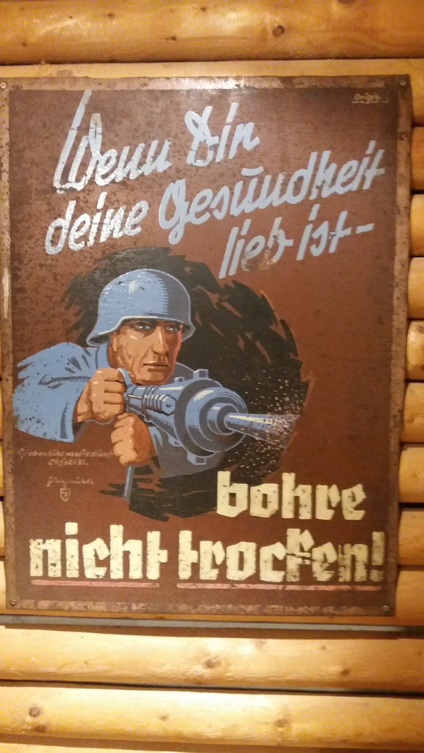 In einem Bergwerk wichtiger Hinweis