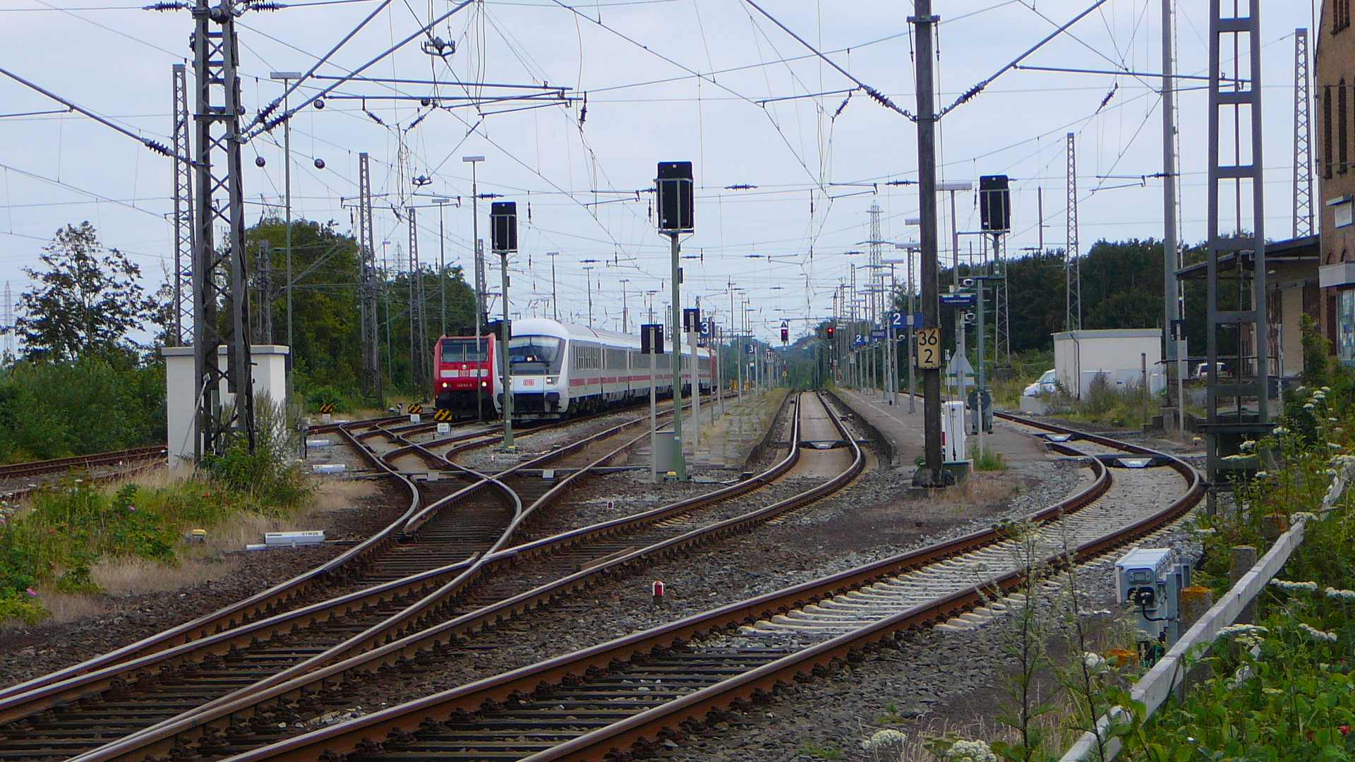 in einem der nördlichsten Bahnhöfe Deutschlands....