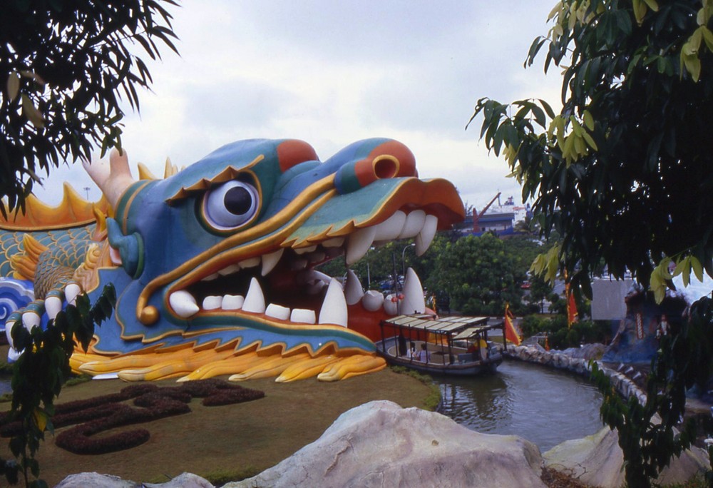 In einem Freizeitpark in Singapore