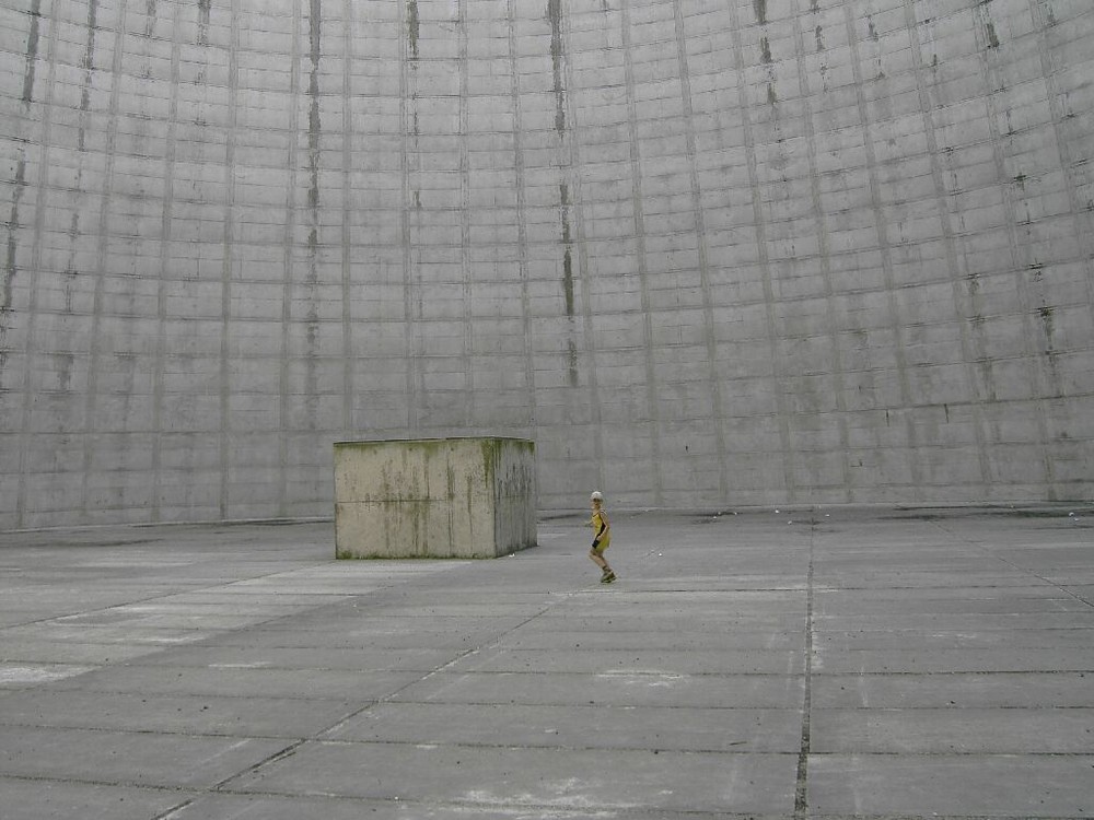 In einem Kühlturm eines AKW