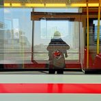 in einer U-Bahn-Station