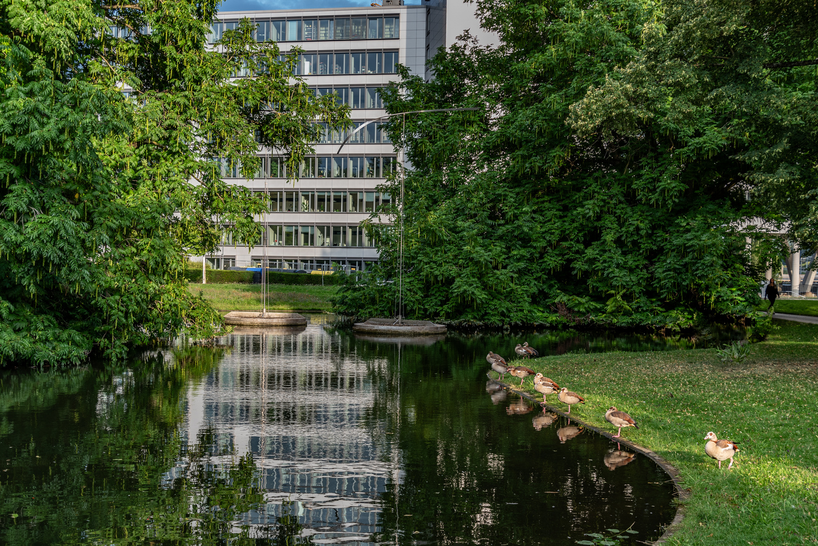 In Esslingen, Spiegelung