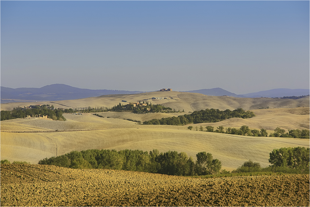 In Fahrtrichtung Pienza