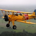 In Formation mit der Stearman, auf dem Weg nach Wittmund