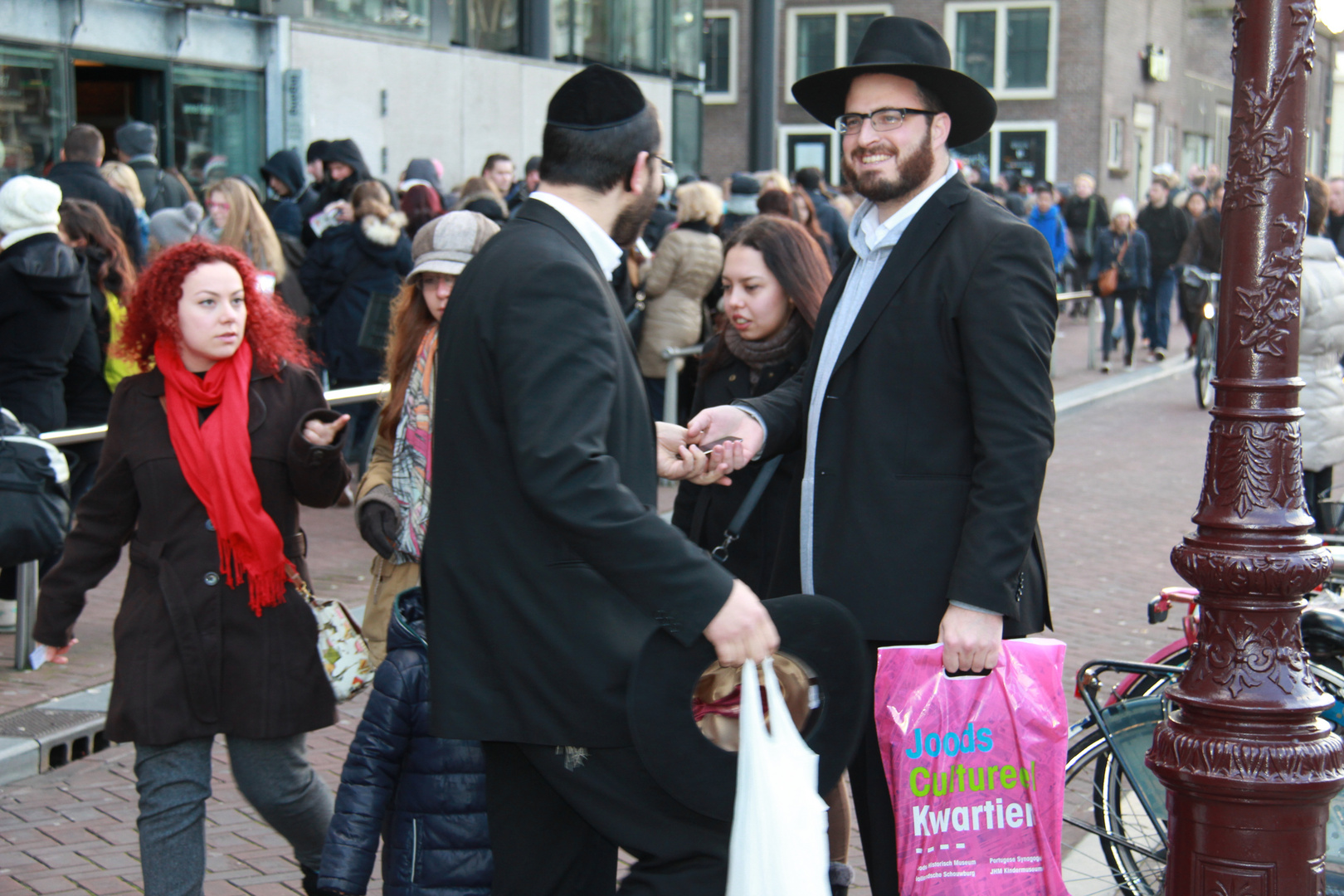 In front of Anne Frank house