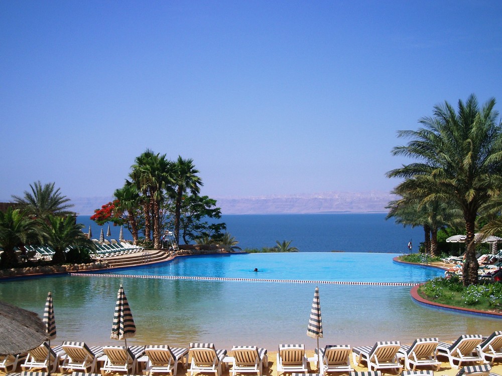 In front of dead sea