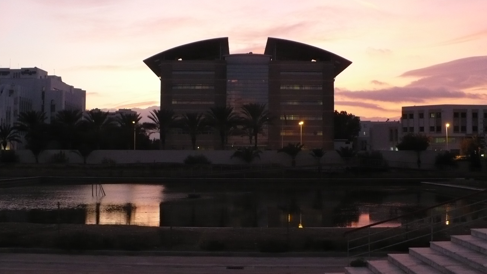 in front of "La Cité des Sciences," Ariana, Tunis, Tunisia