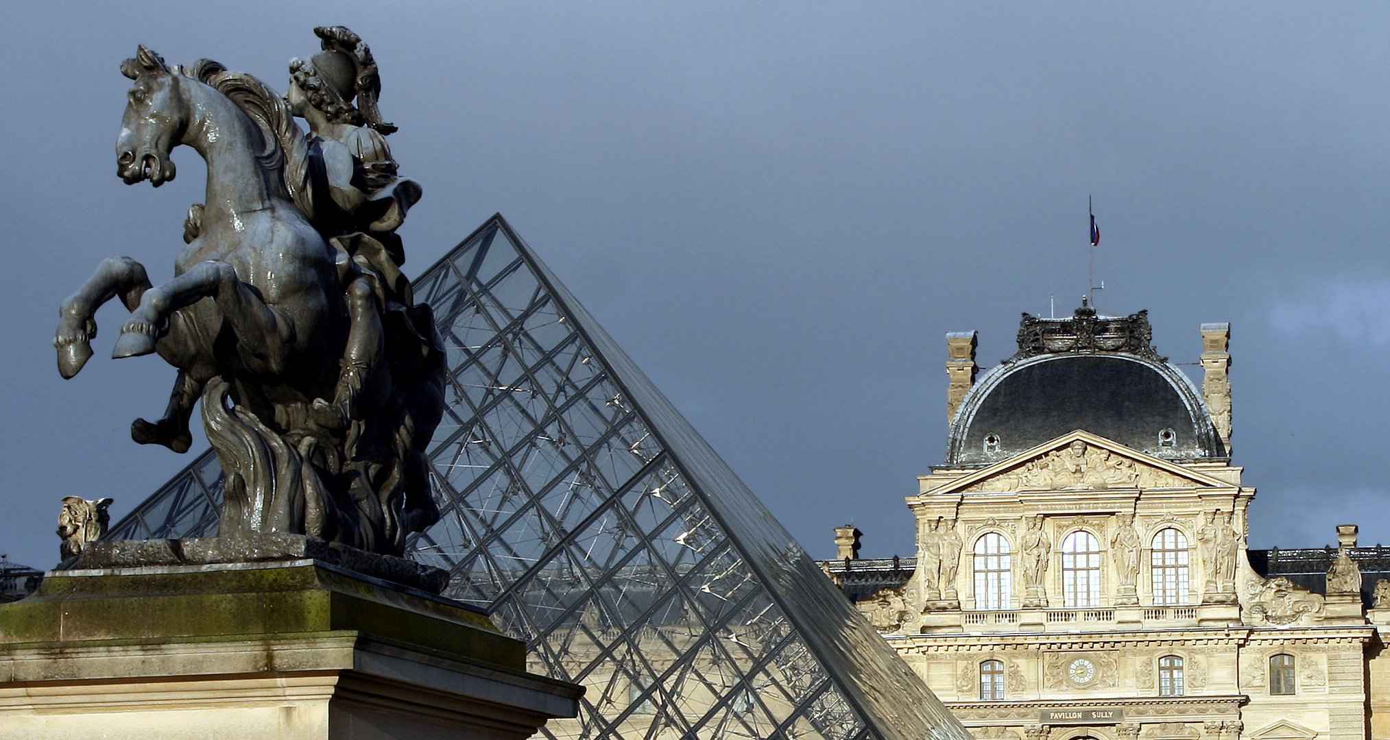 in front of Louvre, Paris