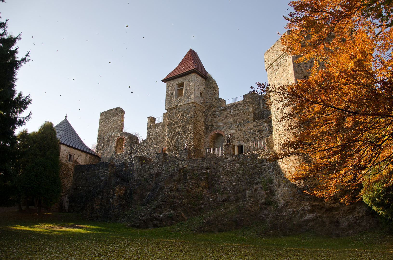 In front of the Castle