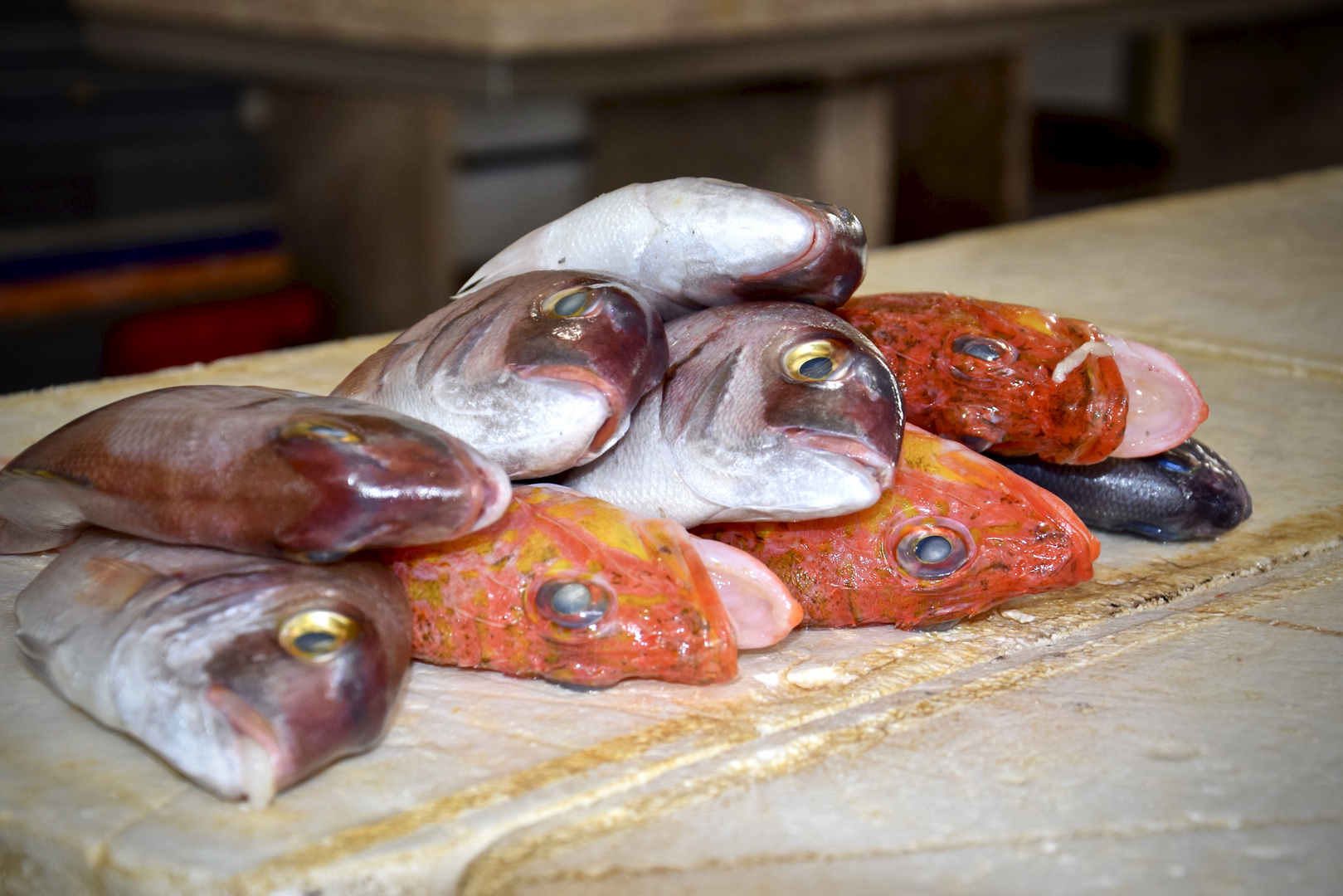 In Funchal im Mercado des Lavradores (Fischabteilung)