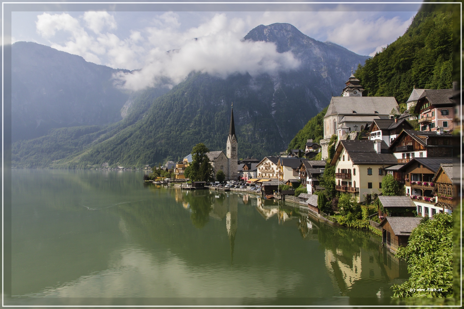 In Hallstatt schein wieder die Sonne