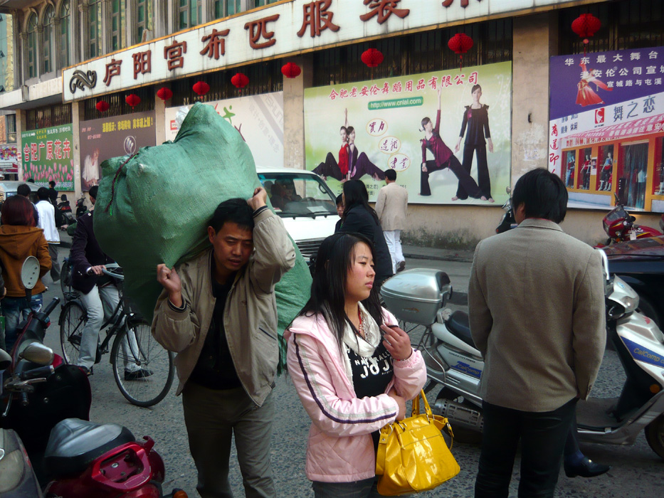 In Hefei beim Tempelmarkt