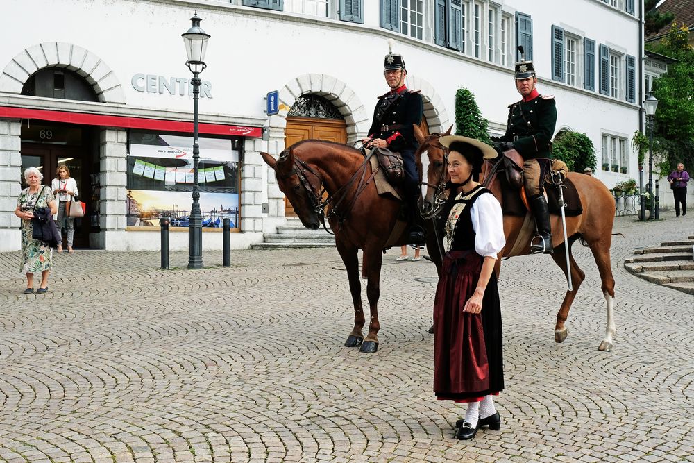 In historischen Gewänder