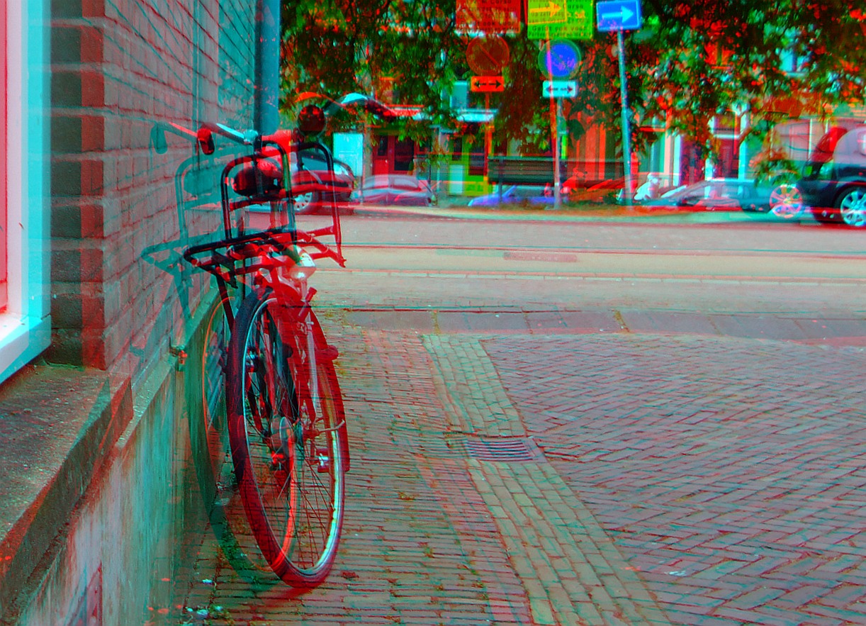 In Holland Nur Einen Fahrrad Fotografieren Ist Schon Grosse Kunst Foto Bild Stereoskopische Raumbilder Anaglyphen Reisen Bilder Auf Fotocommunity