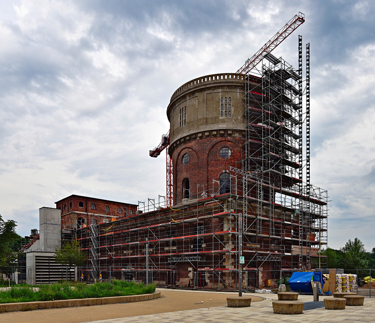 IN Ingolstadt Dallwigk Dalwikg Wasserturm Baustelle 21E_0147