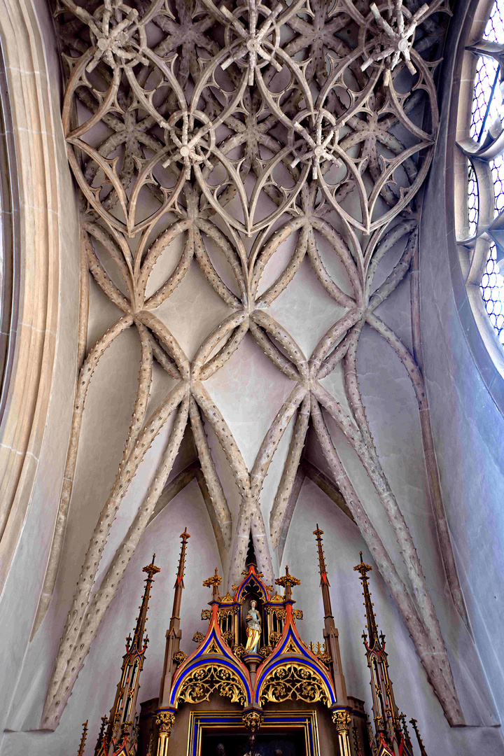 IN Ingolstadt Münster Kirchenkapelle KreuzRippenGewoelbe 20H0542