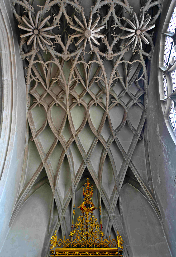 IN Ingolstadt Münster Liebfrauenkirche Kapelle Gewölbe KreuzRippen 20H0543